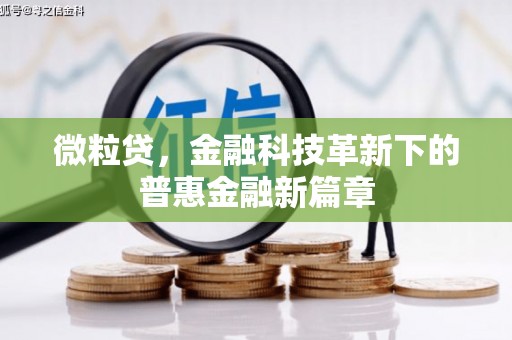 永德微粒贷，金融科技革新下的普惠金融新篇章