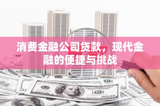 永德消费金融公司贷款，现代金融的便捷与挑战