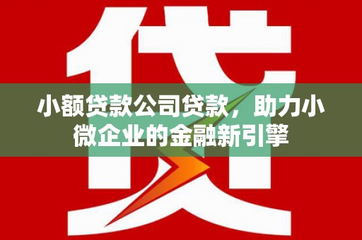 永德小额贷款公司贷款，助力小微企业的金融新引擎