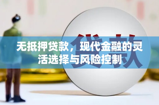 永德无抵押贷款，现代金融的灵活选择与风险控制