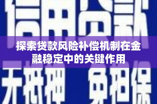 永德探索贷款风险补偿机制在金融稳定中的关键作用