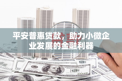 永德平安普惠贷款，助力小微企业发展的金融利器