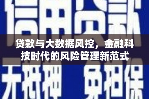 永德贷款与大数据风控，金融科技时代的风险管理新范式
