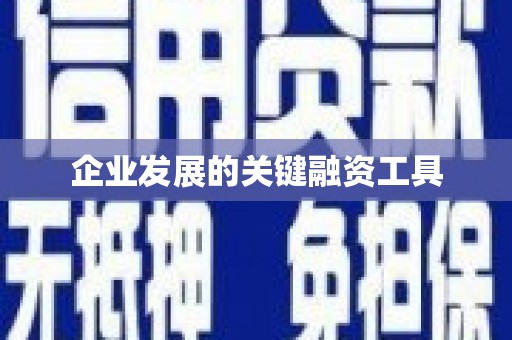 永德企业发展的关键融资工具