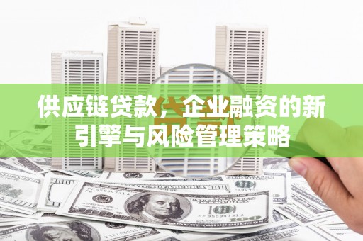 永德供应链贷款，企业融资的新引擎与风险管理策略