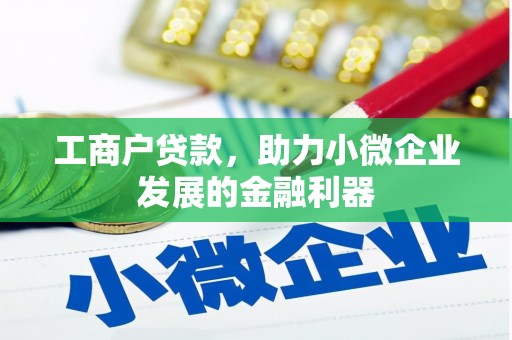 永德工商户贷款，助力小微企业发展的金融利器