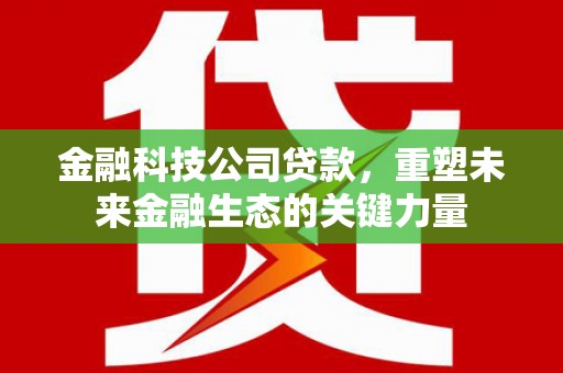 永德金融科技公司贷款，重塑未来金融生态的关键力量