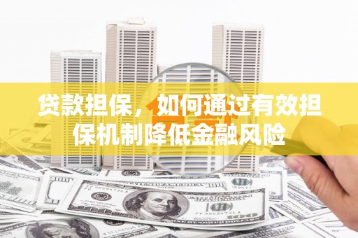 永德贷款担保，如何通过有效担保机制降低金融风险