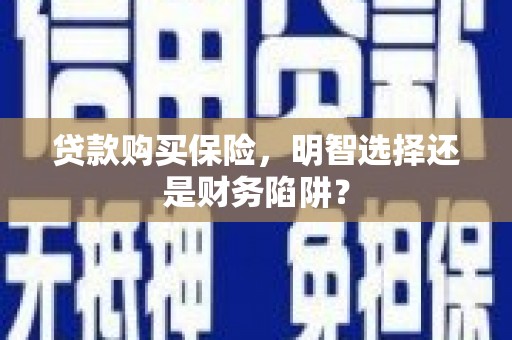 永德贷款购买保险，明智选择还是财务陷阱？