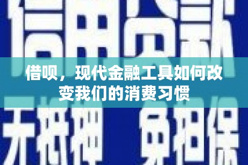 永德借呗，现代金融工具如何改变我们的消费习惯