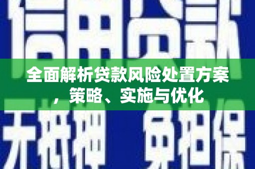 永德全面解析贷款风险处置方案，策略、实施与优化