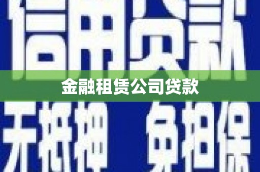 永德金融租赁公司贷款
