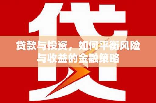 永德贷款与投资，如何平衡风险与收益的金融策略