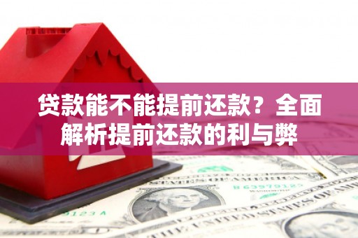 永德贷款能不能提前还款？全面解析提前还款的利与弊