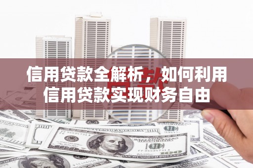 永德信用贷款全解析，如何利用信用贷款实现财务自由