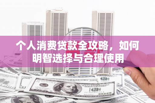 永德个人消费贷款全攻略，如何明智选择与合理使用